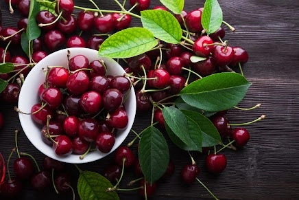 Fresh red tart cherries used in YuSleep sleep formula